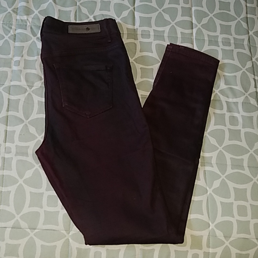 Treasure & Bond high waisted burgundy Jeans